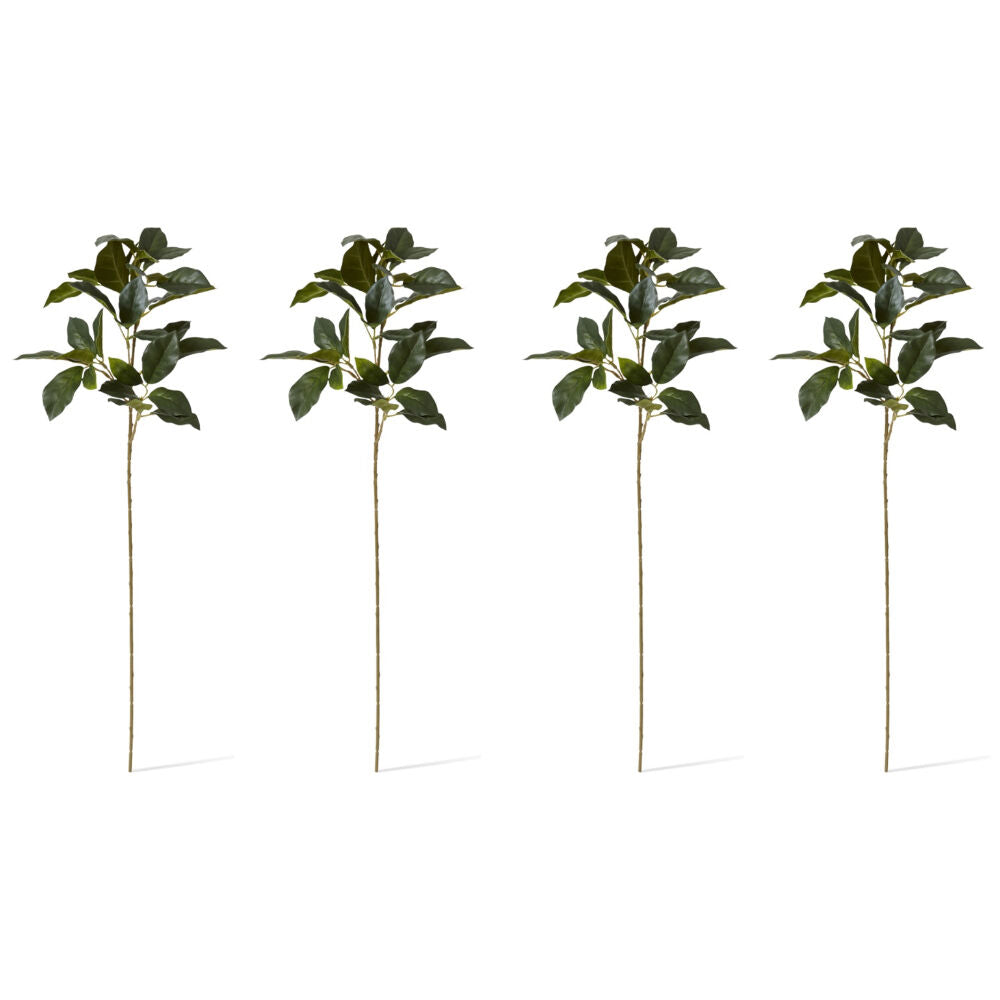 4PK E Style Viburnum Spray Realistic Artificial Flower Plastic Green 17x20x66cm