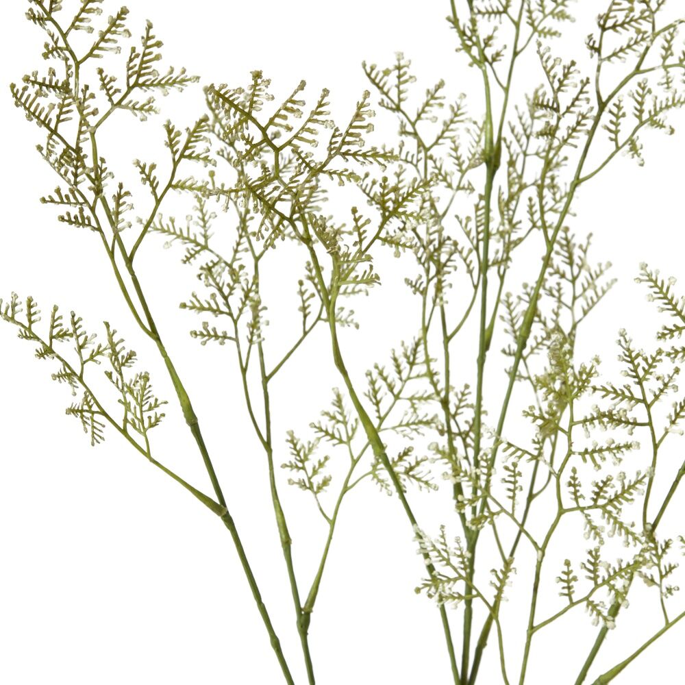 4PK E Style Limonium Spray Realistic Artificial Flower Plastic Cream 16x5x100cm