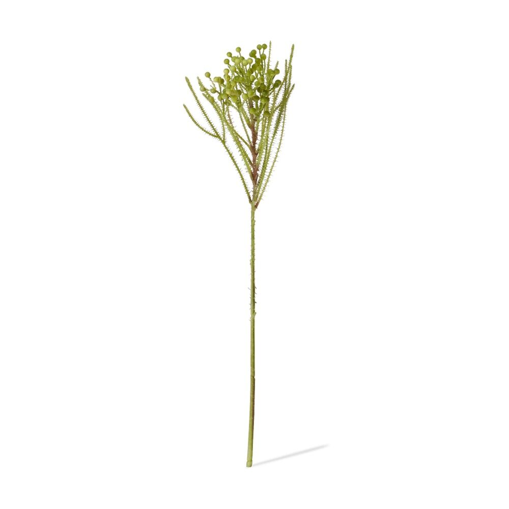 4PK E Style Berzelia Spray Realistic Artificial Flower Plastic Green 13x5x46cm