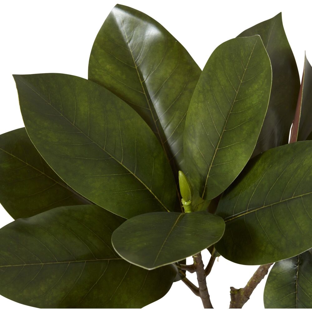 2PK E Style Magnolia Leaf Spray Realistic Artificial Flower Green 40x40x70cm