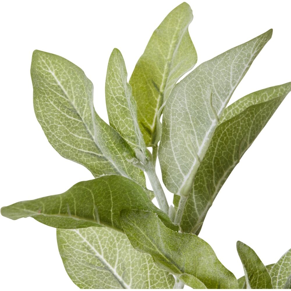 4PK E Style Lambs Ear Spray Realistic Artificial Flower Plastic Grey Green 71cm