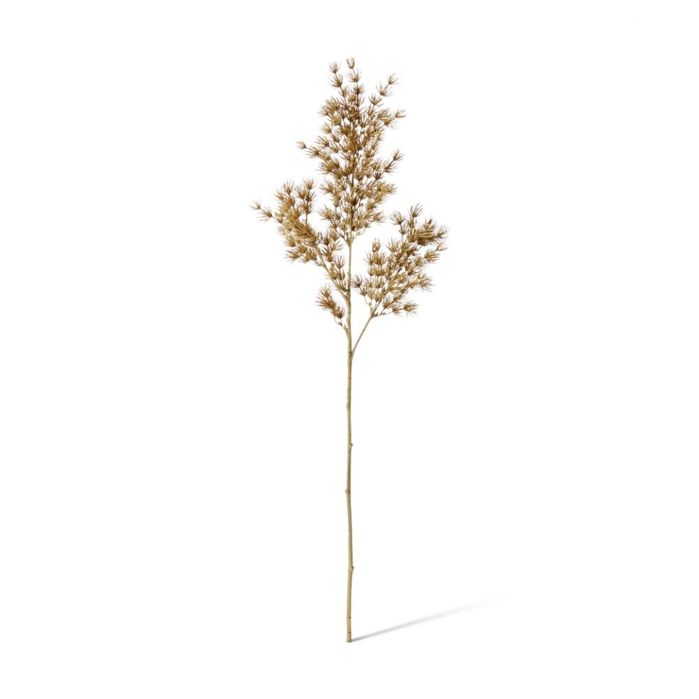 E Style Asparagus Leaf Spray Realistic Artificial Flower Beige 18x8x74cm