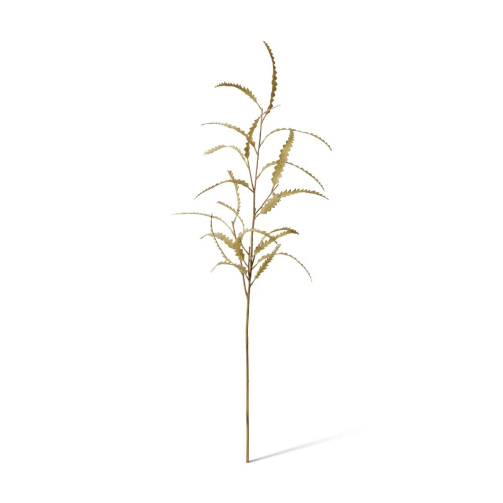E Style Banksia Leaf Spray Realistic Artificial Flower Plastic Brown 89cm