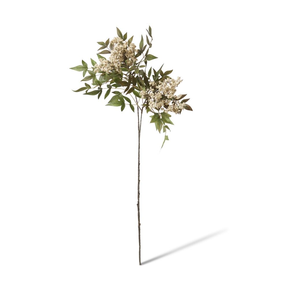 2PK E Style Pepper Berry Spray Realistic Artificial Flower Cream 50x30x94cm