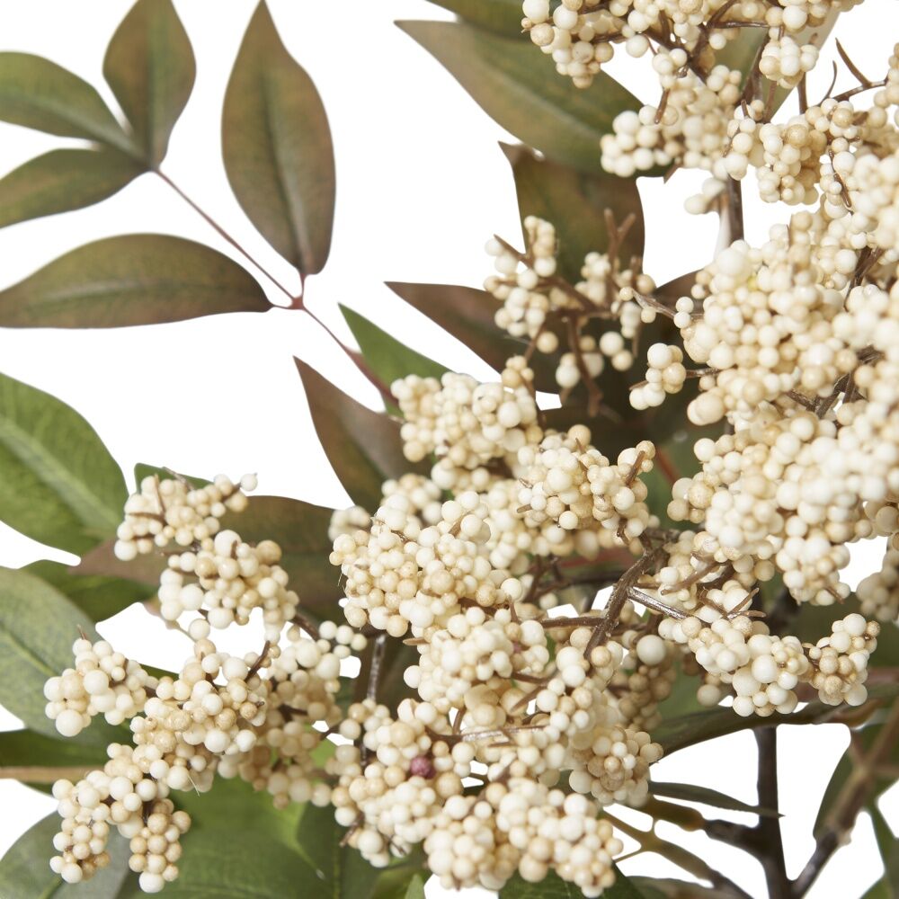2PK E Style Pepper Berry Spray Realistic Artificial Flower Cream 50x30x94cm