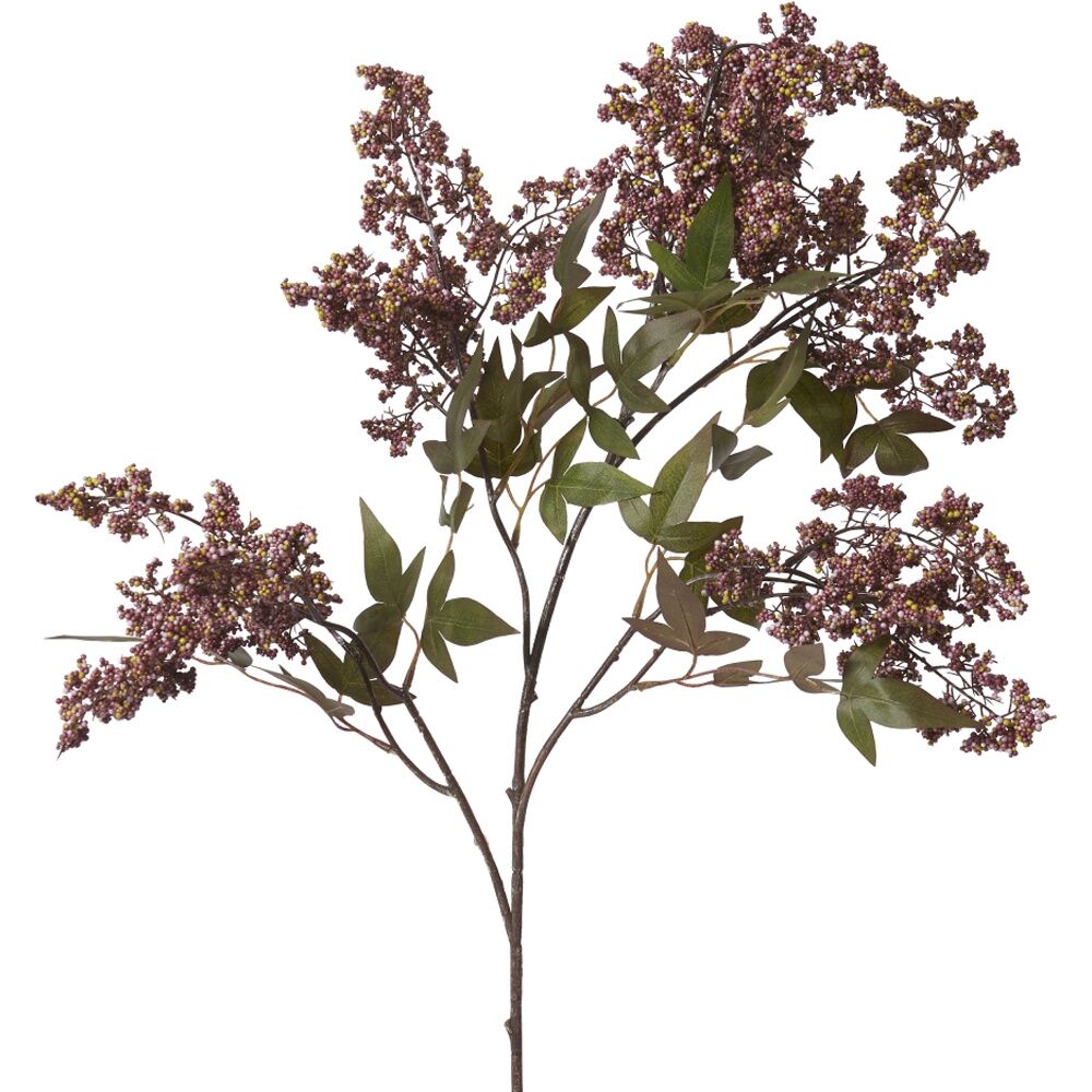 2PK E Style Pepper Berry Spray Realistic Artificial Flower Mauve 45x24x110cm