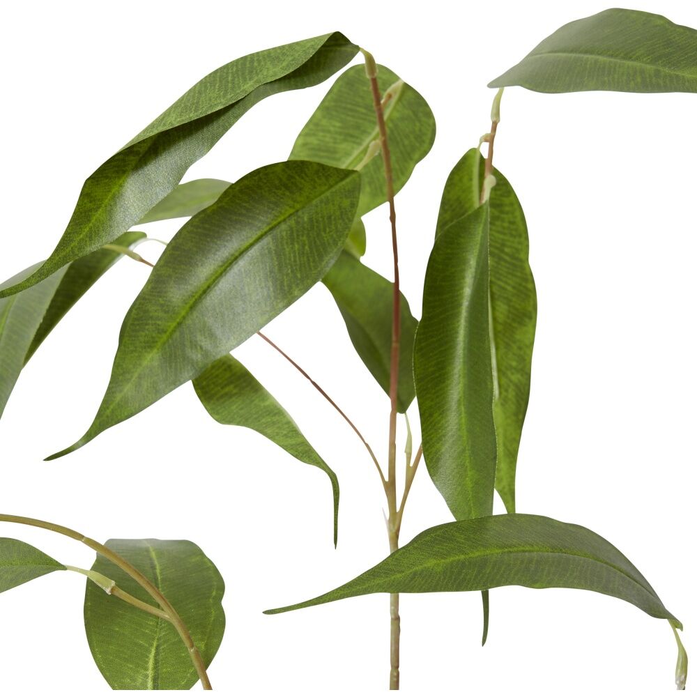 4PK E Style Eucalyptus Leaf Spray Realistic Artificial Flower Green 46x34x91cm