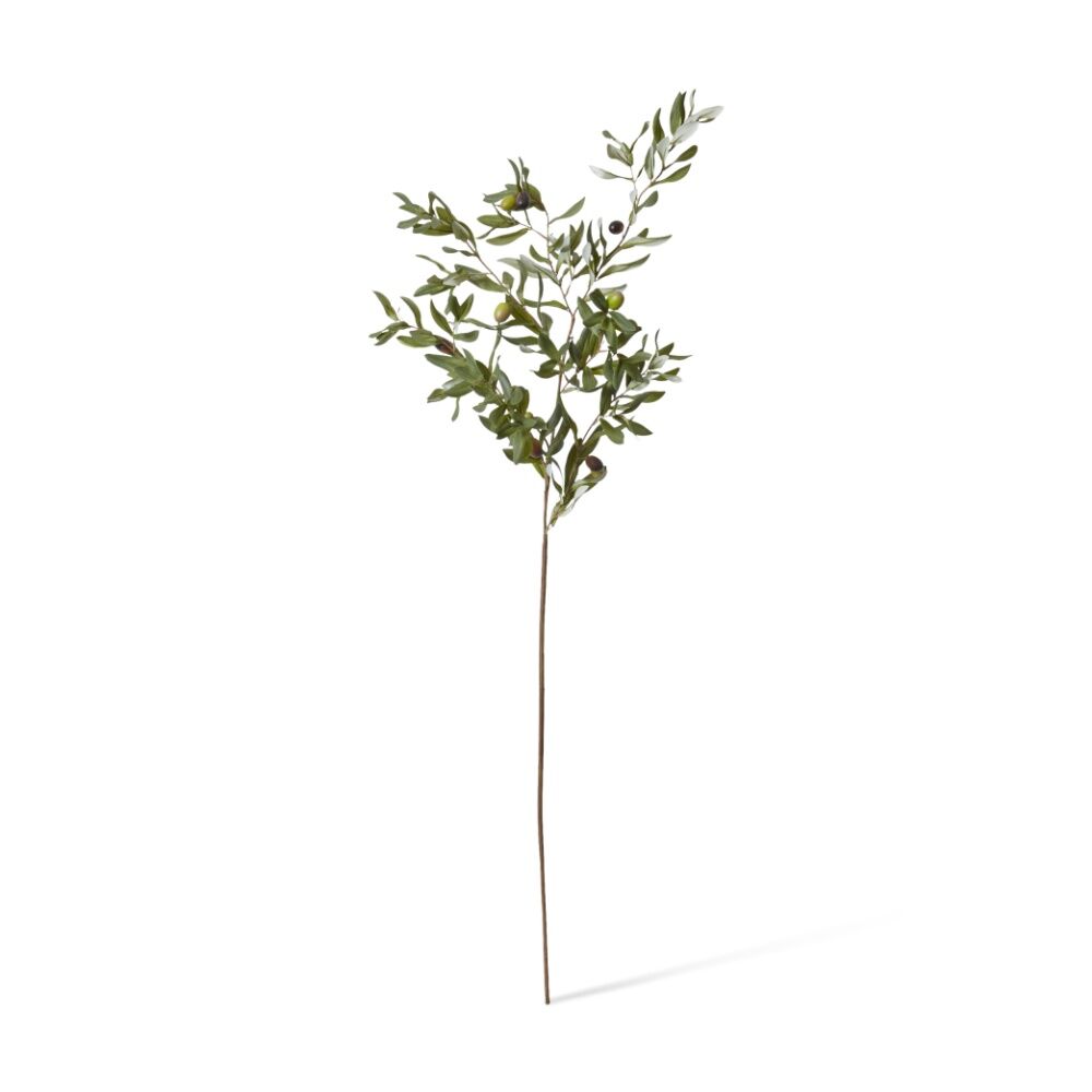 2PK E Style Olive Rocca Spray Realistic Artificial Flower Green 32x44x117cm