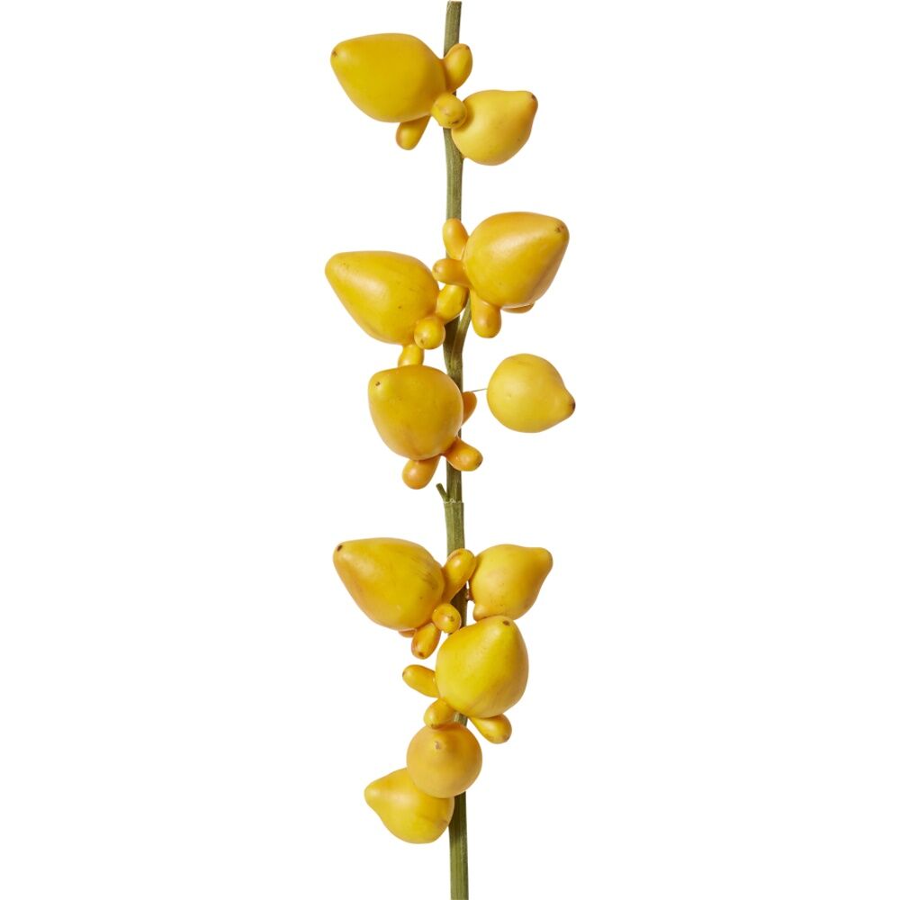 E Style Bear Fruit Realistic Artificial Flower Plastic Yellow 10x14x79cm
