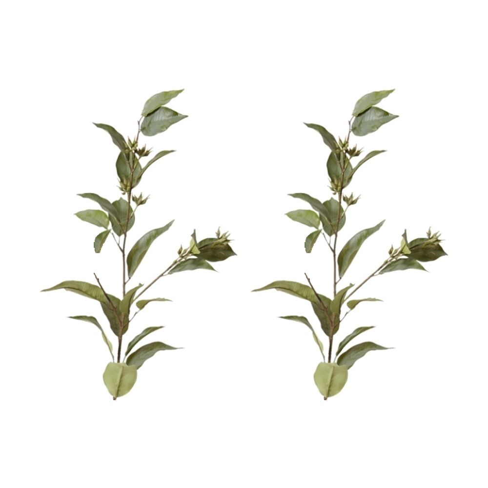 2PK E Style Eucalyptus Seed Spray Realistic Artificial Flower Grey 30x20x112cm