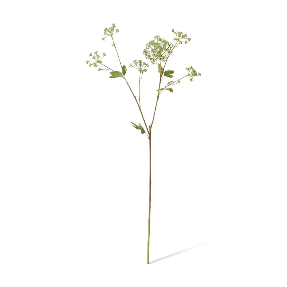 2PK E Style Angelica Garden Seeding Spray Realistic Artificial Flower Grey 87cm