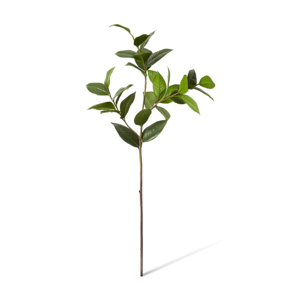 4PK E Style Camellia Leaf Spray Realistic Artificial Flower Green 28x28x84cm