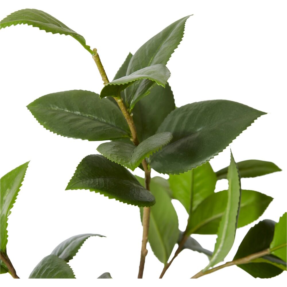 4PK E Style Camellia Leaf Spray Realistic Artificial Flower Green 28x28x84cm