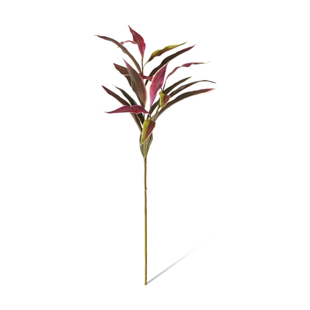 E Style Cordyline Spray Realistic Artificial Flower Burgundy Green 104cm