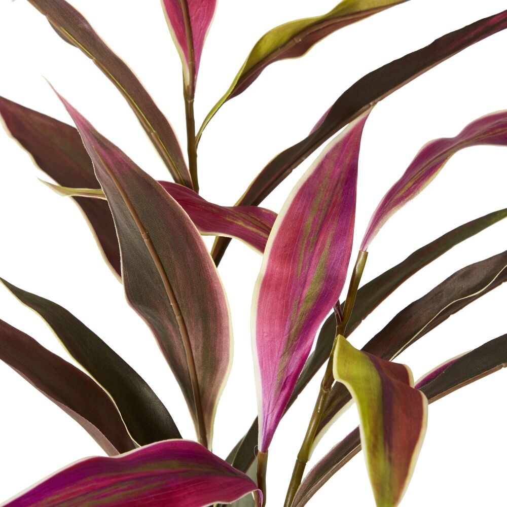 E Style Cordyline Spray Realistic Artificial Flower Burgundy Green 104cm
