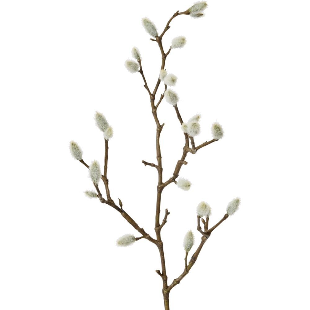 4PK E Style Magnolia Bud Spray Realistic Artificial Flower Natural Small 53cm