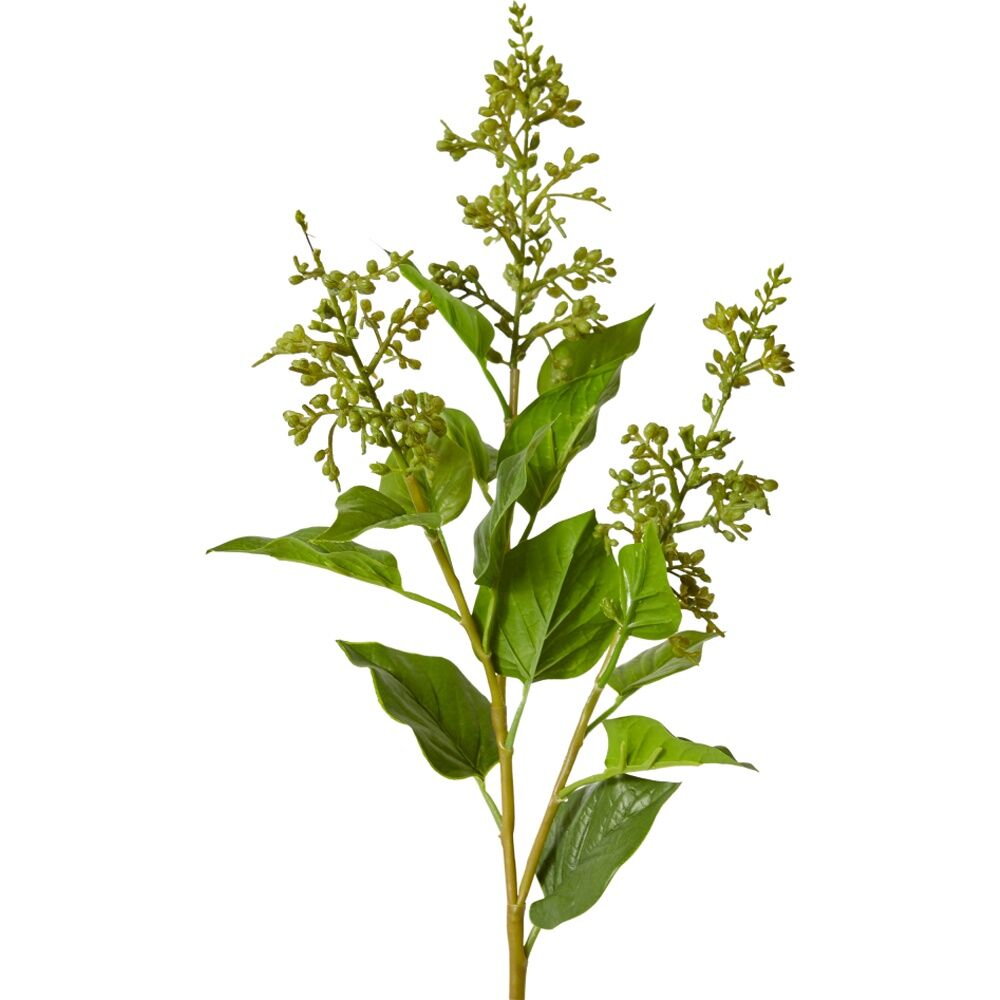 2PK E Style Lilac Seed Spray Realistic Artificial Flower Plastic Green 67cm