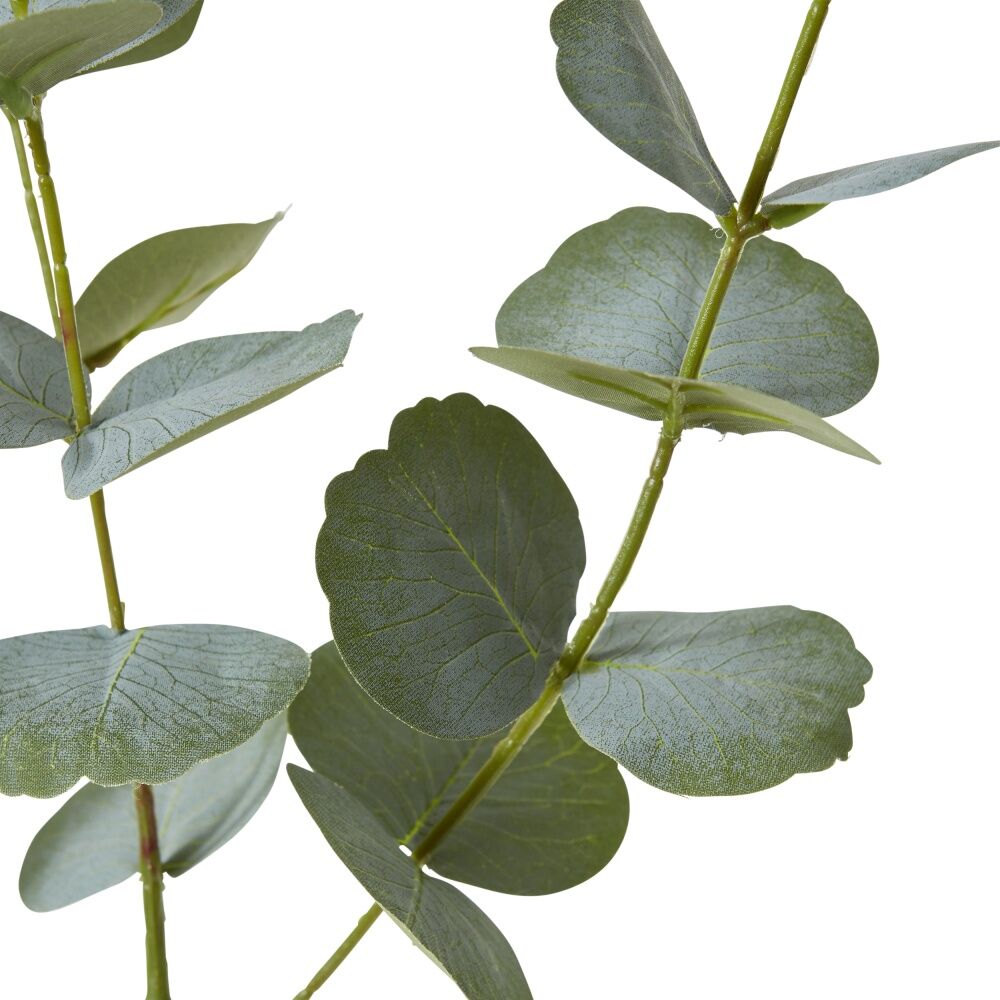 E Style Eucalyptus Spray Realistic Artificial Flower Grey Green 35x35x86cm