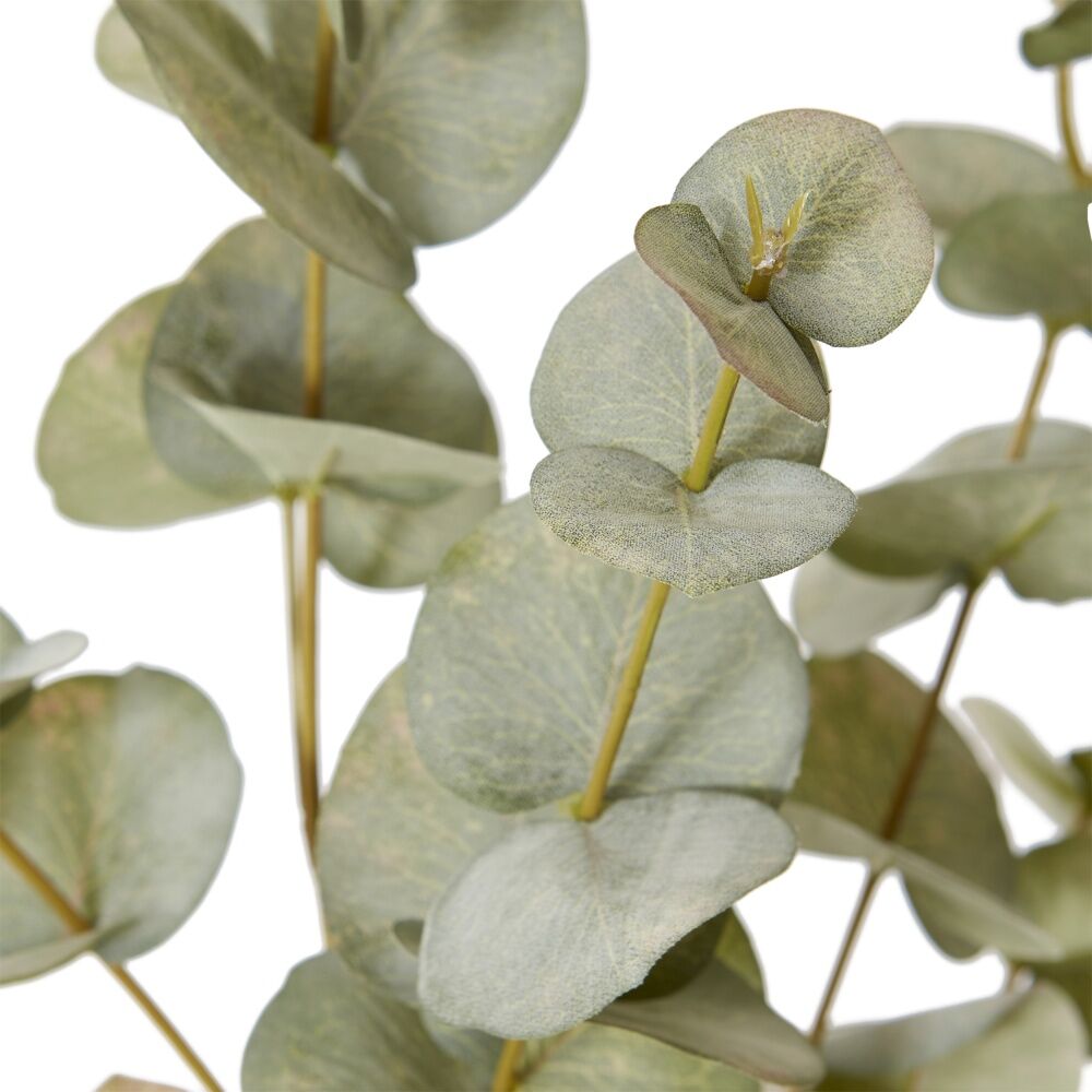 2PK E Style Eucalyptus Spray Realistic Artificial Flower Grey Green 28x13x99cm