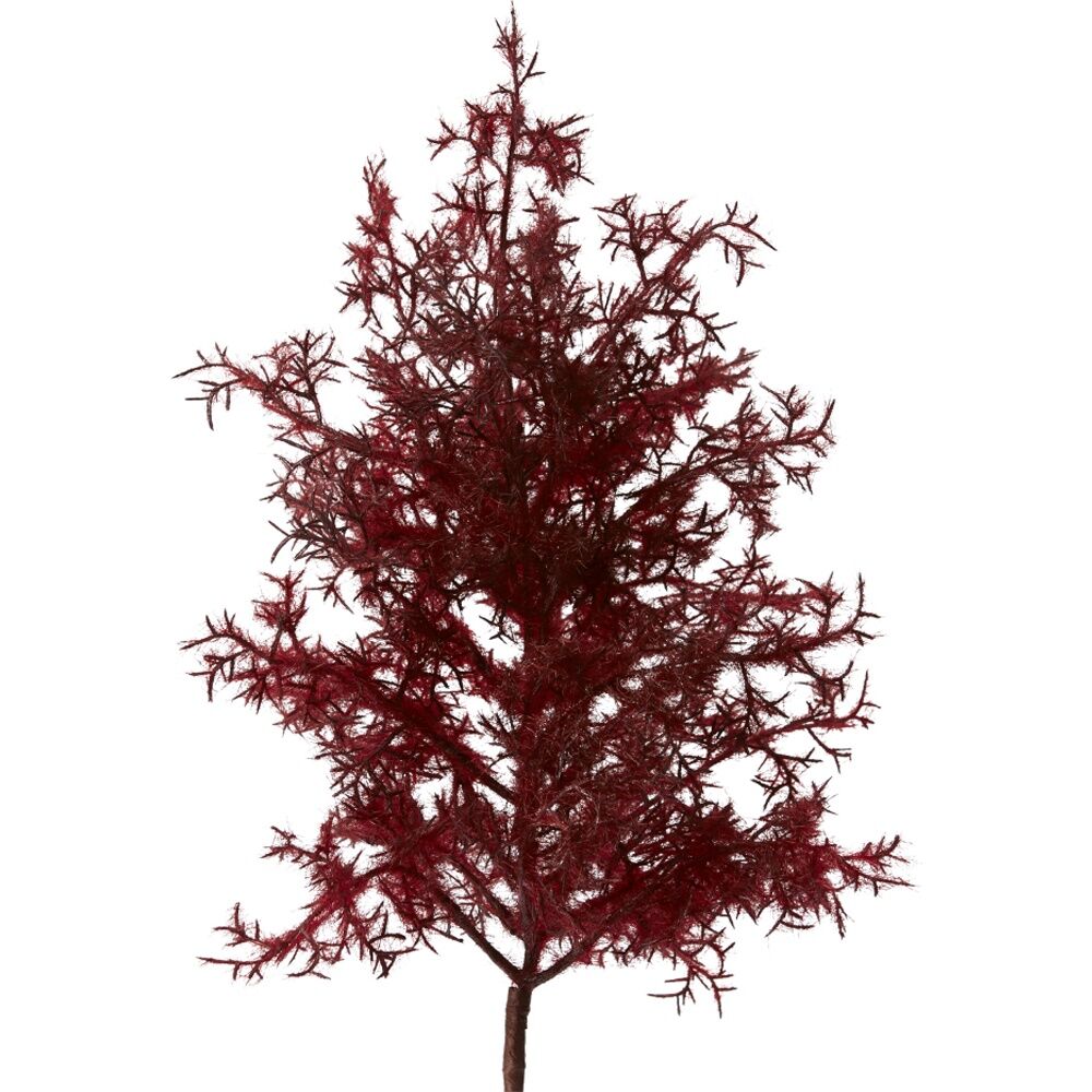 2PK E Style Smoke European Stem Artificial Plant Decor Burgundy 26x22x86cm