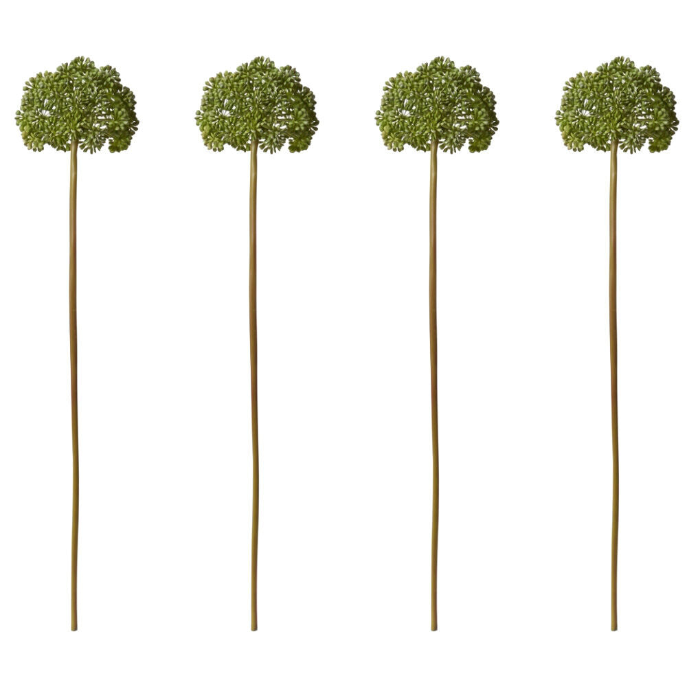 4PK E Style Angelica Stem Artificial Plant Flower Decor Green 16x16x79cm