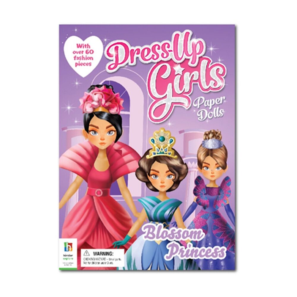 6PK Hinkler Bk Dressup Paper Dolls Book Kids Costume Fashion Doll Set - Assorted