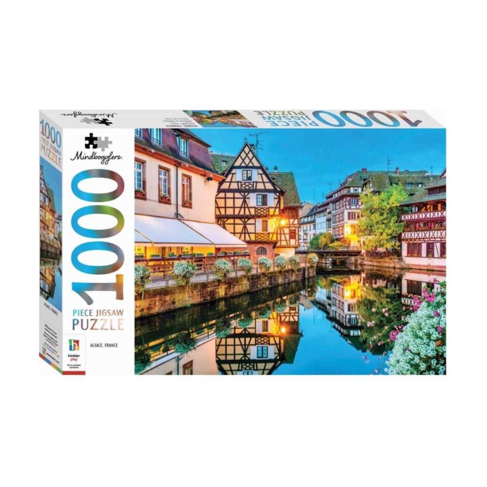 1000 pc Hinkler Mindbogglers Alsace France & Plucerne Switzerland Puzzle