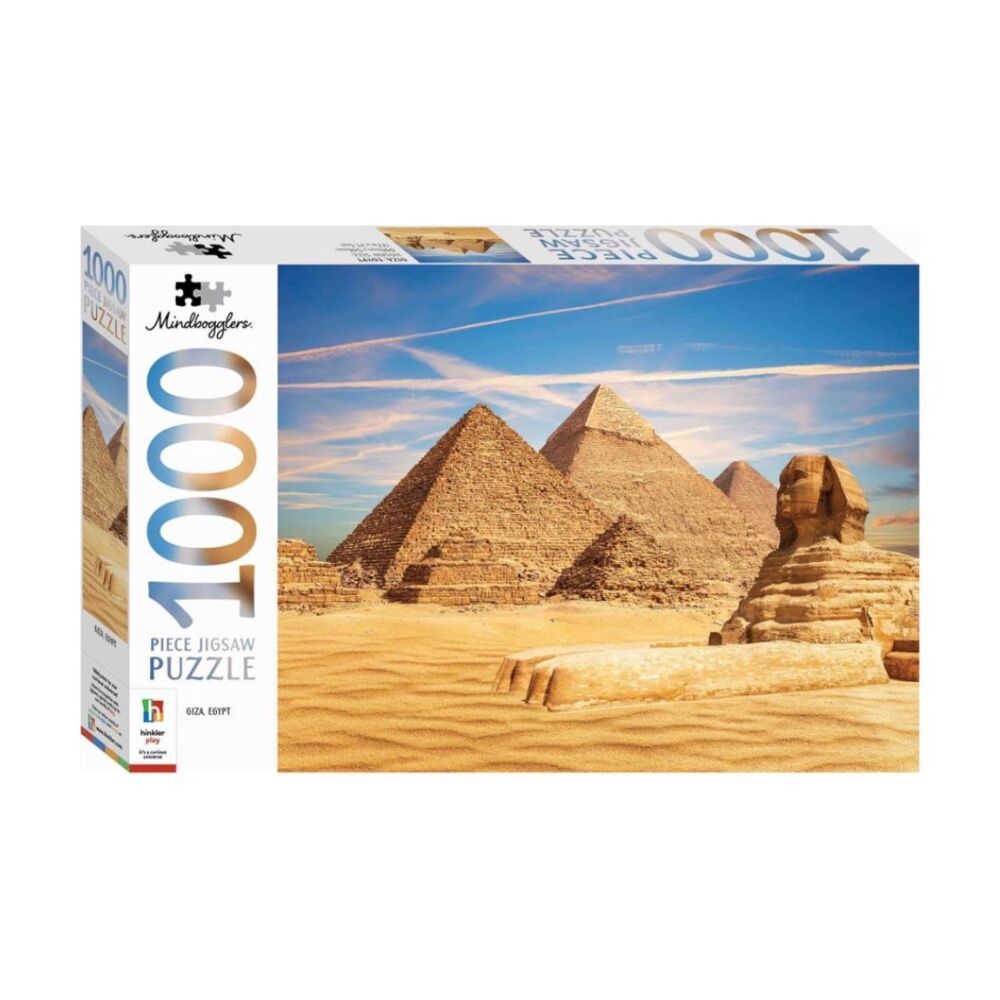 1000 pc Hinkler Mindbogglers Egypt & Melbourne Australia Jigsaw Puzzle
