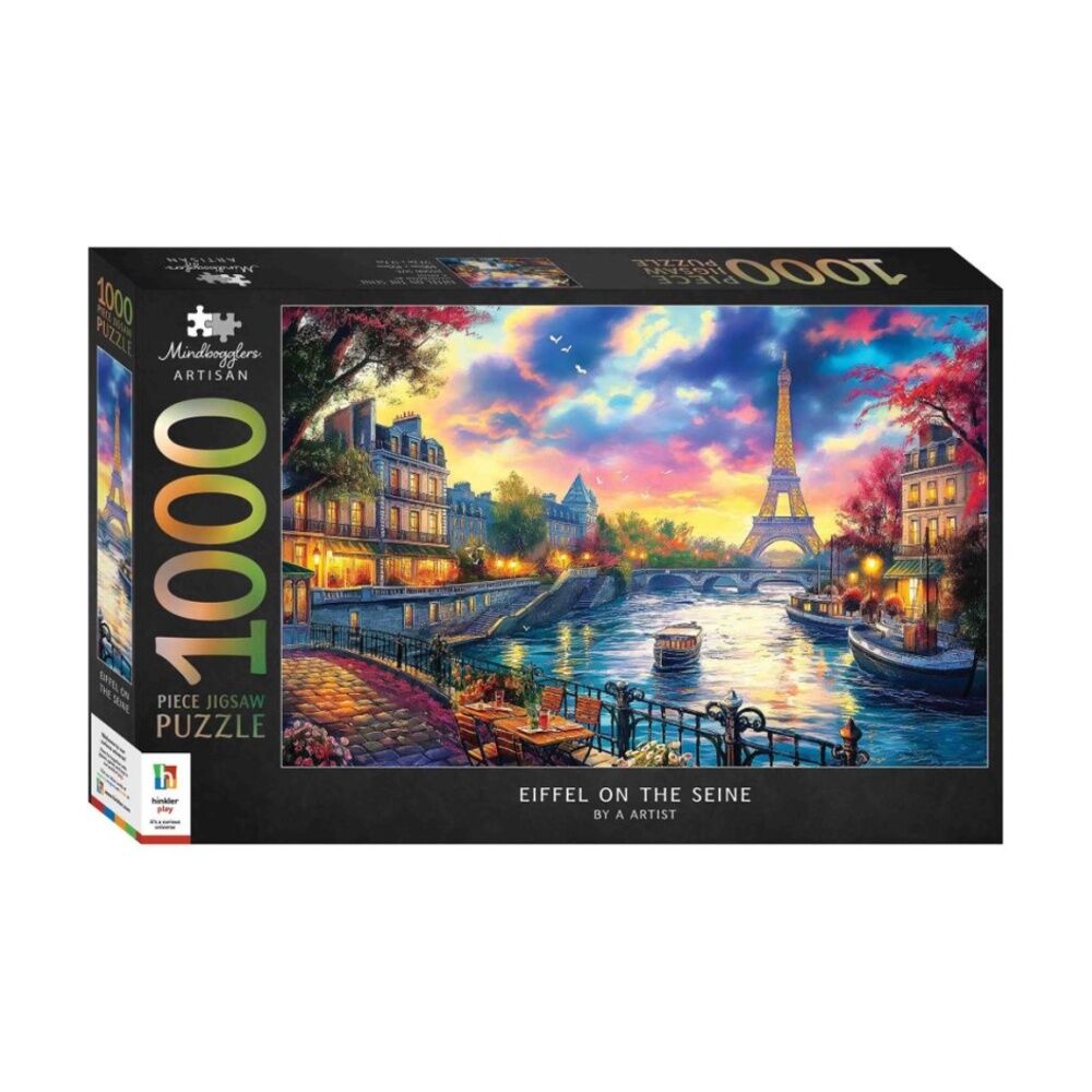 1000 pc Hinkler Mindbogglers Artisan Eiffel & Artisan Farmer Market Puzzle