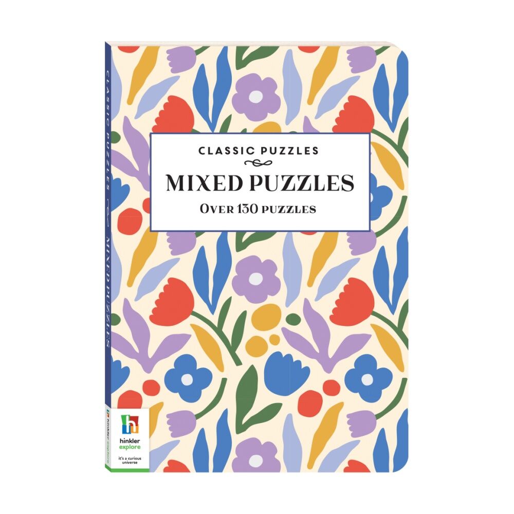 4PK Hinkler Classic Puzzles Mixed Puzzle Book Brain Teaser