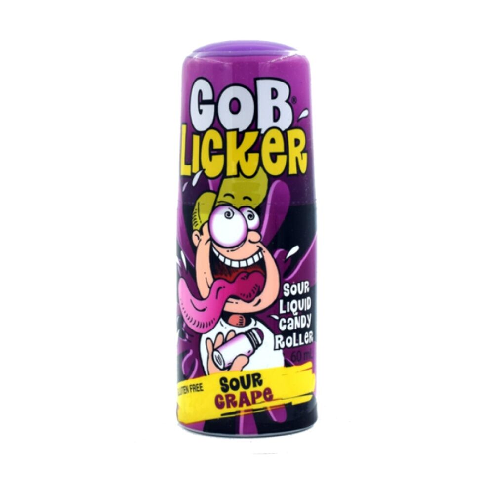 12PK Gob Licker Sour 60ml Fruit Flavour Lollies/Gummies - Assorted