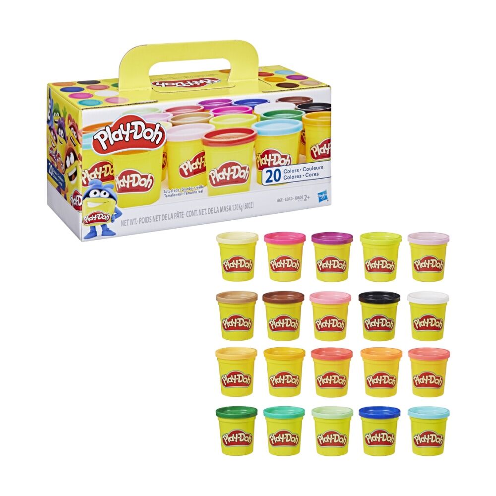 2x 20pc Playdoh Super Colour Modeling Compound Kids Toy Multicolour Assorted
