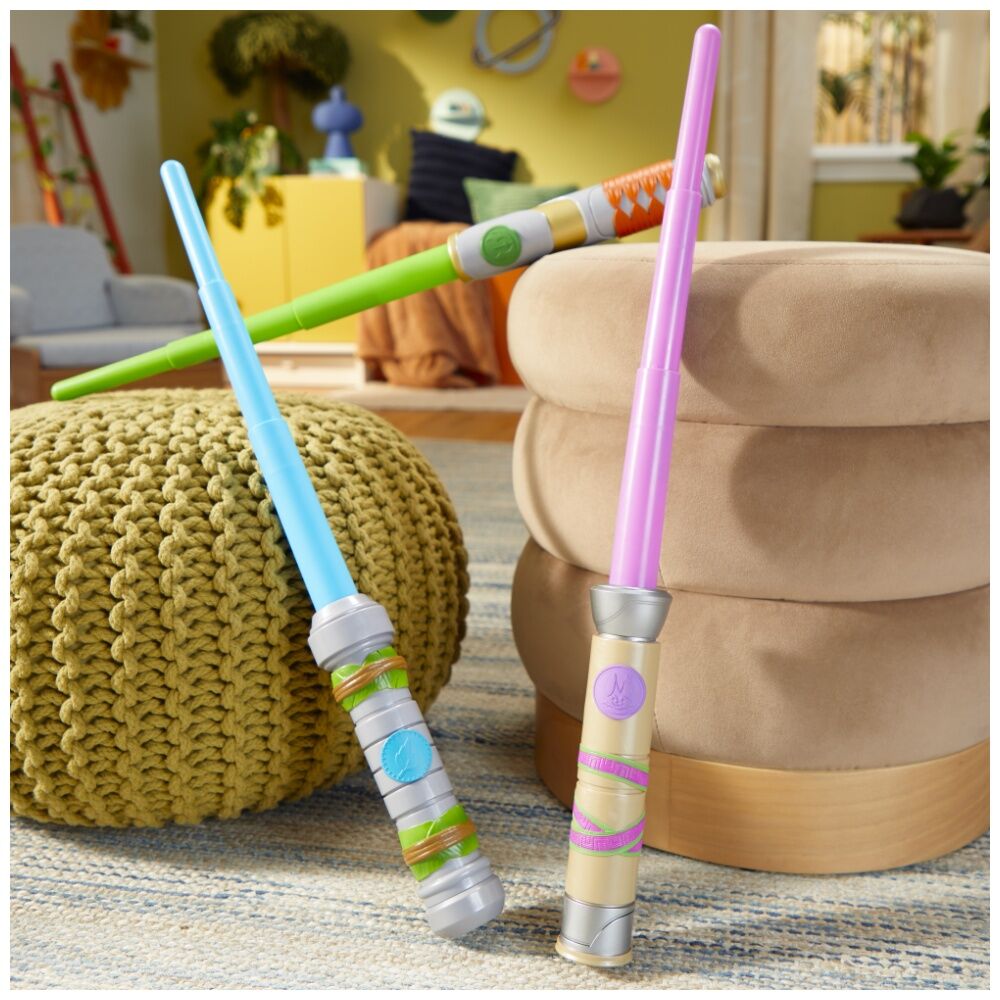2PK Star Wars Young Jedi Lightsabre Kids Play Toy Green/Blue/Pink Assorted