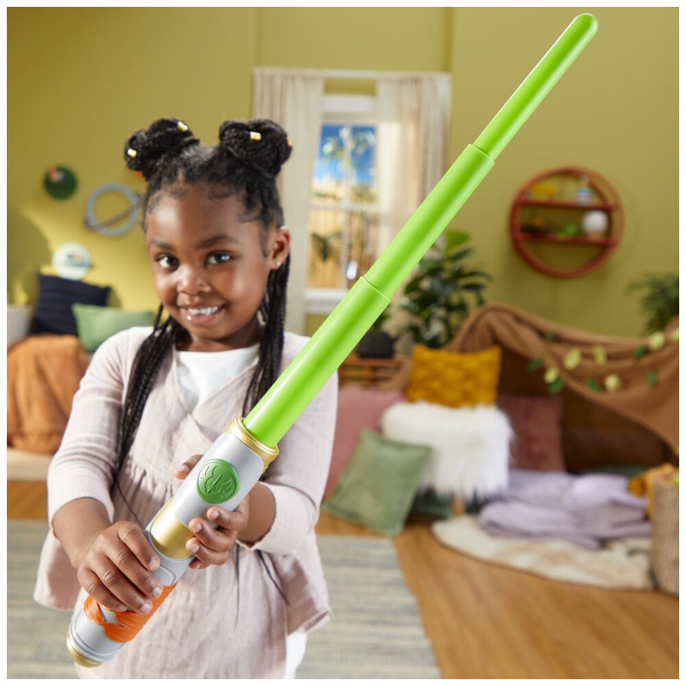 2PK Star Wars Young Jedi Lightsabre Kids Play Toy Green/Blue/Pink Assorted