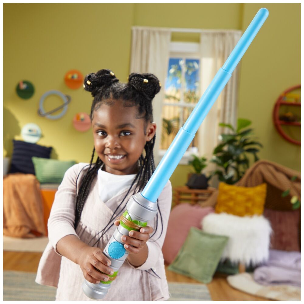 2PK Star Wars Young Jedi Lightsabre Kids Play Toy Green/Blue/Pink Assorted