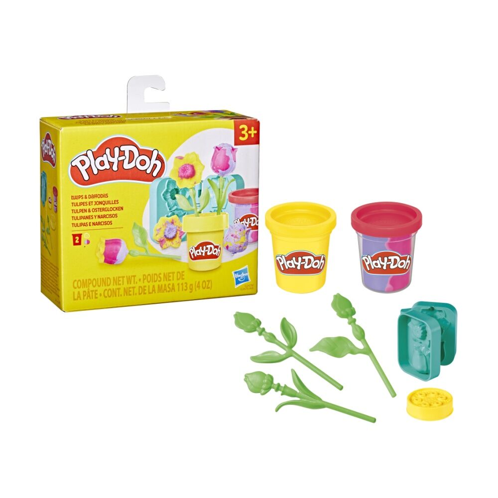 2PK Playdoh Lil Flowers Modeling Compound Kids Play Toy Multicolour Assorted