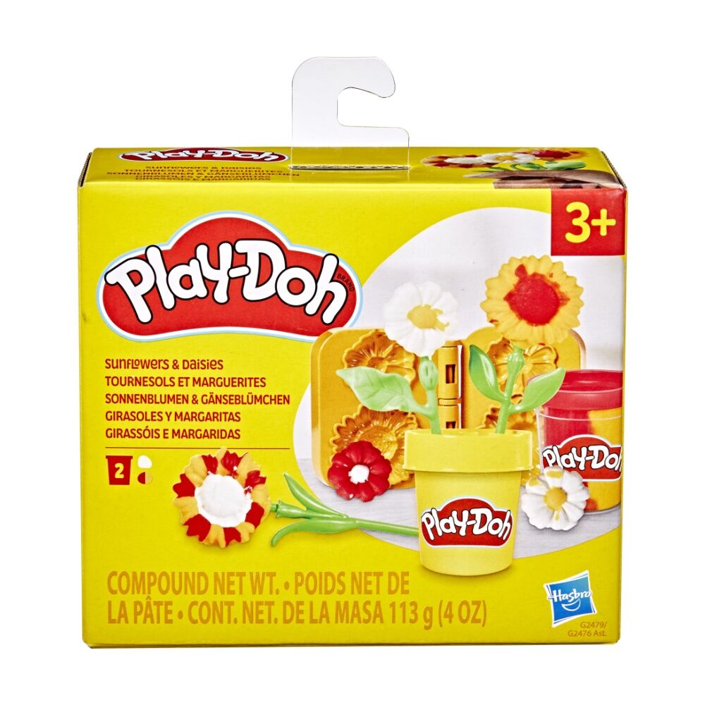 2PK Playdoh Lil Flowers Modeling Compound Kids Play Toy Multicolour Assorted