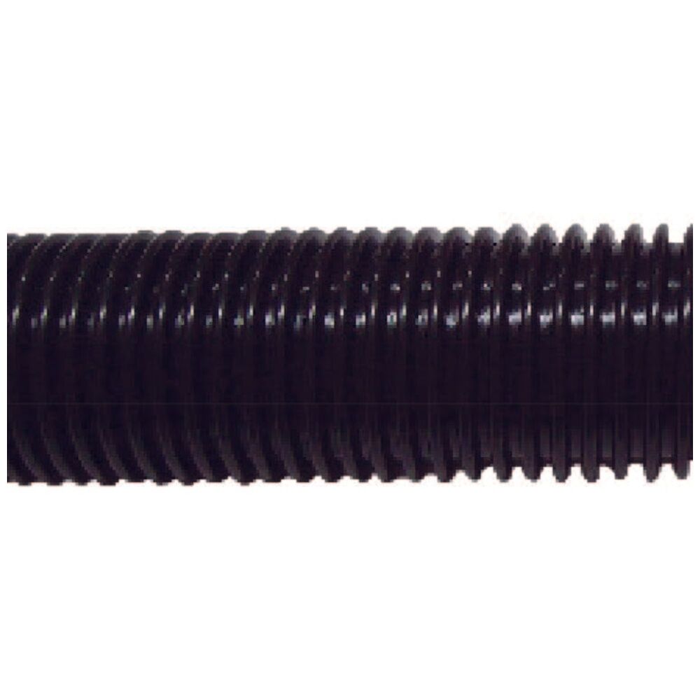 Cleanstar Vacuum Hose 20M Roll Black Flexible Plastic Corrugated 38mm Diameter
