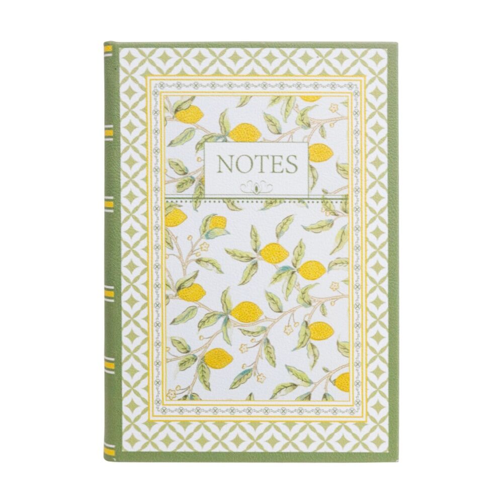 LVD Textured Cover Notebook Journal W/ Medium Lemons 21.5x15x2cm
