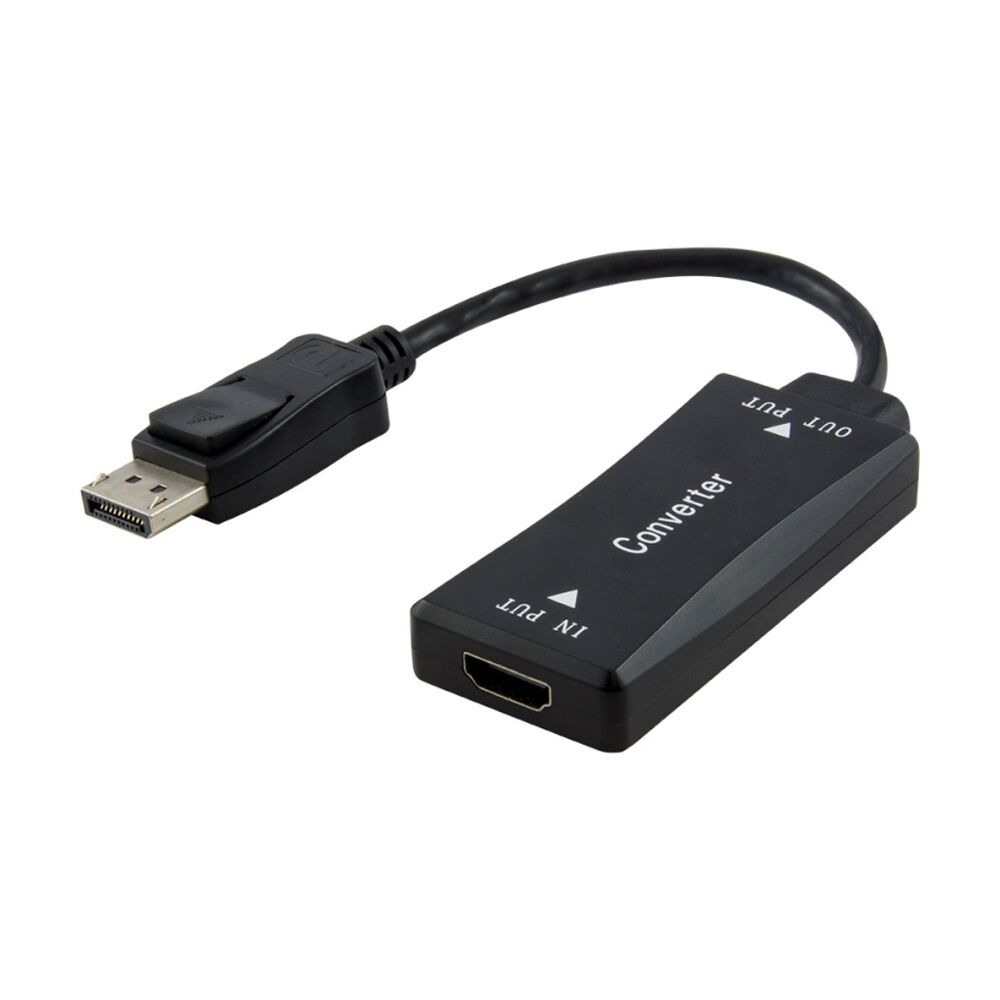 Comsol HDMI Female to DisplayPort Male Computer Adaptor 20cm Black