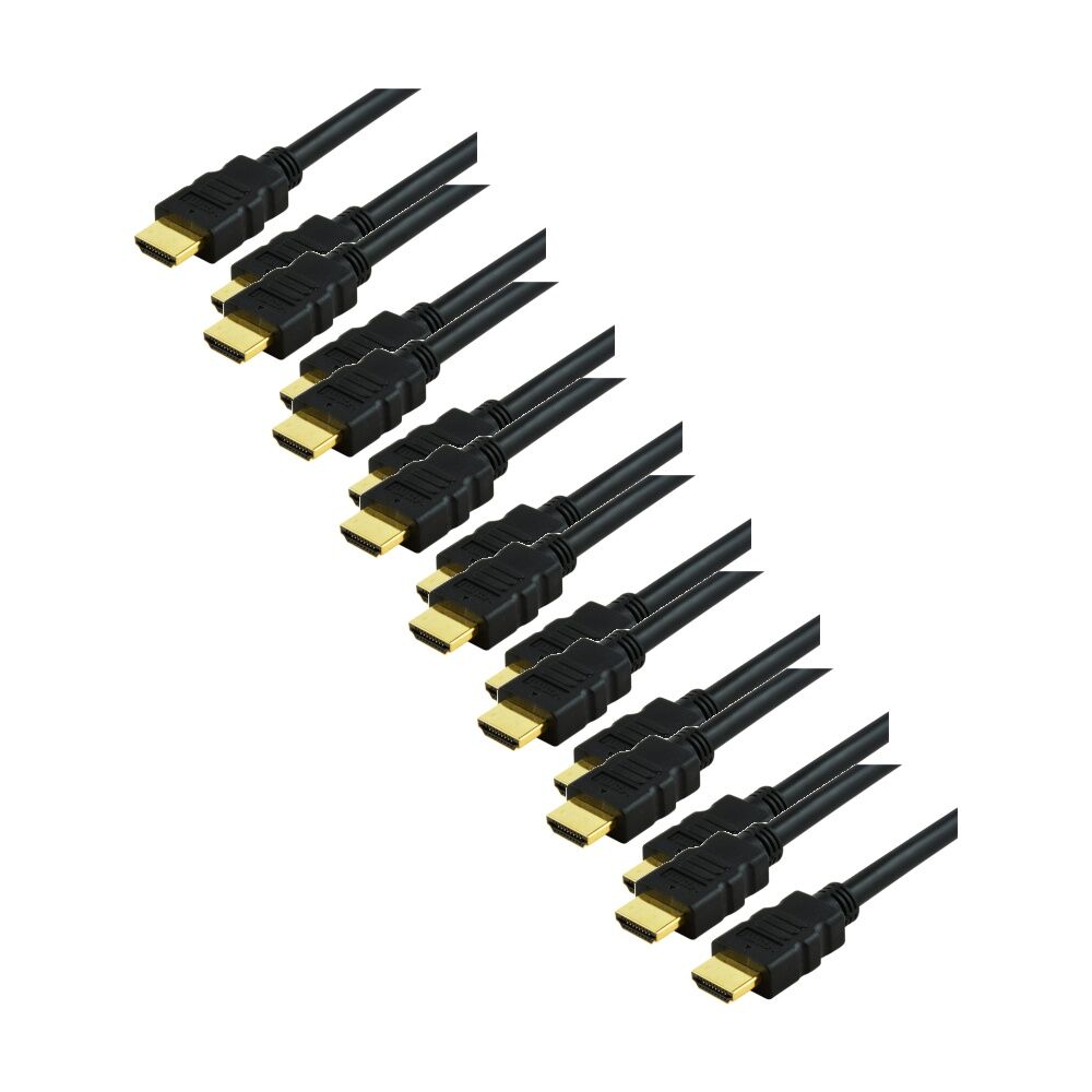 8PK Comsol HDMI Lead With Ethernet 0.5M HDMI2.0 Round Hdmi 2.0 Cable