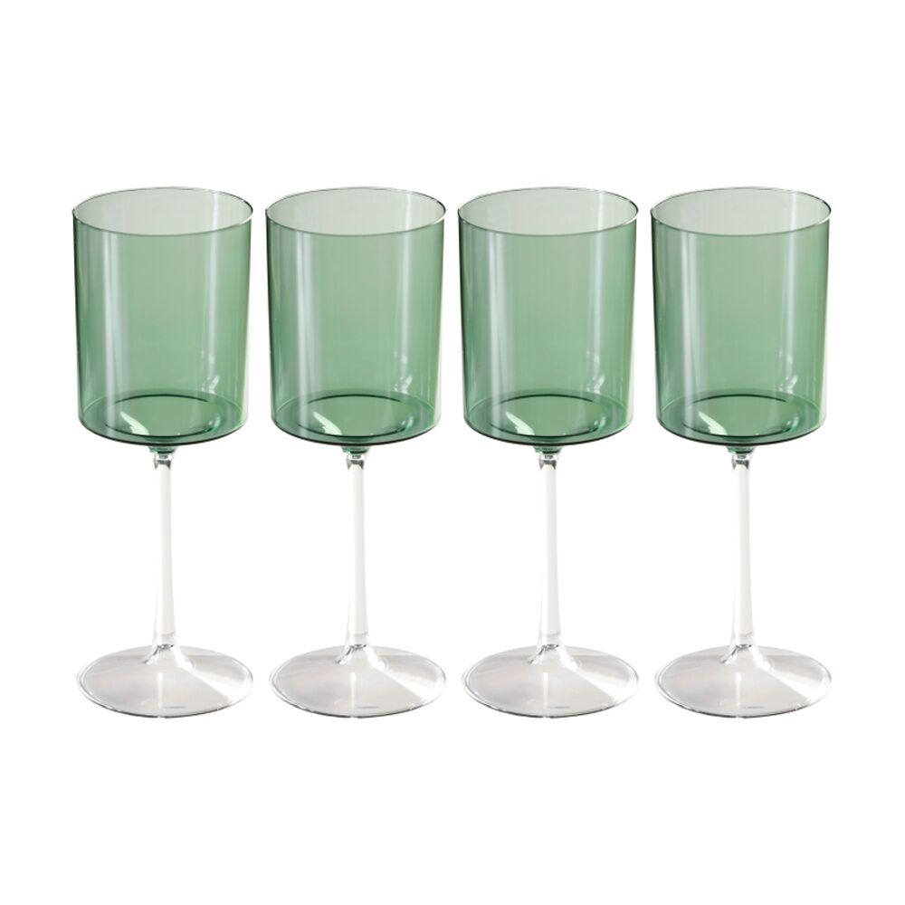 12x 4pc Partyware Reusable Wine Glass Set Tableware 420ml Assorted