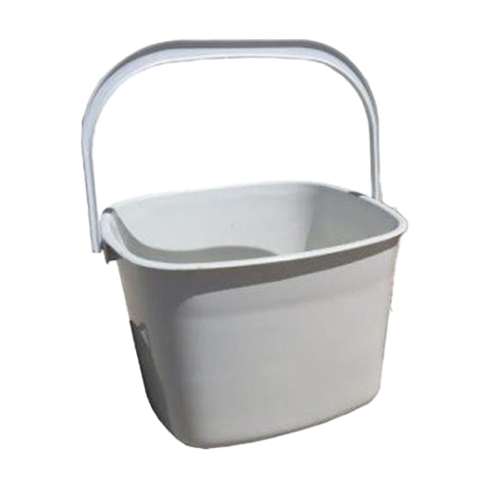 8PK Braz Square Handy Cleaning Bucket W/ Handle 24x24x16cm Multi Colour Assorted