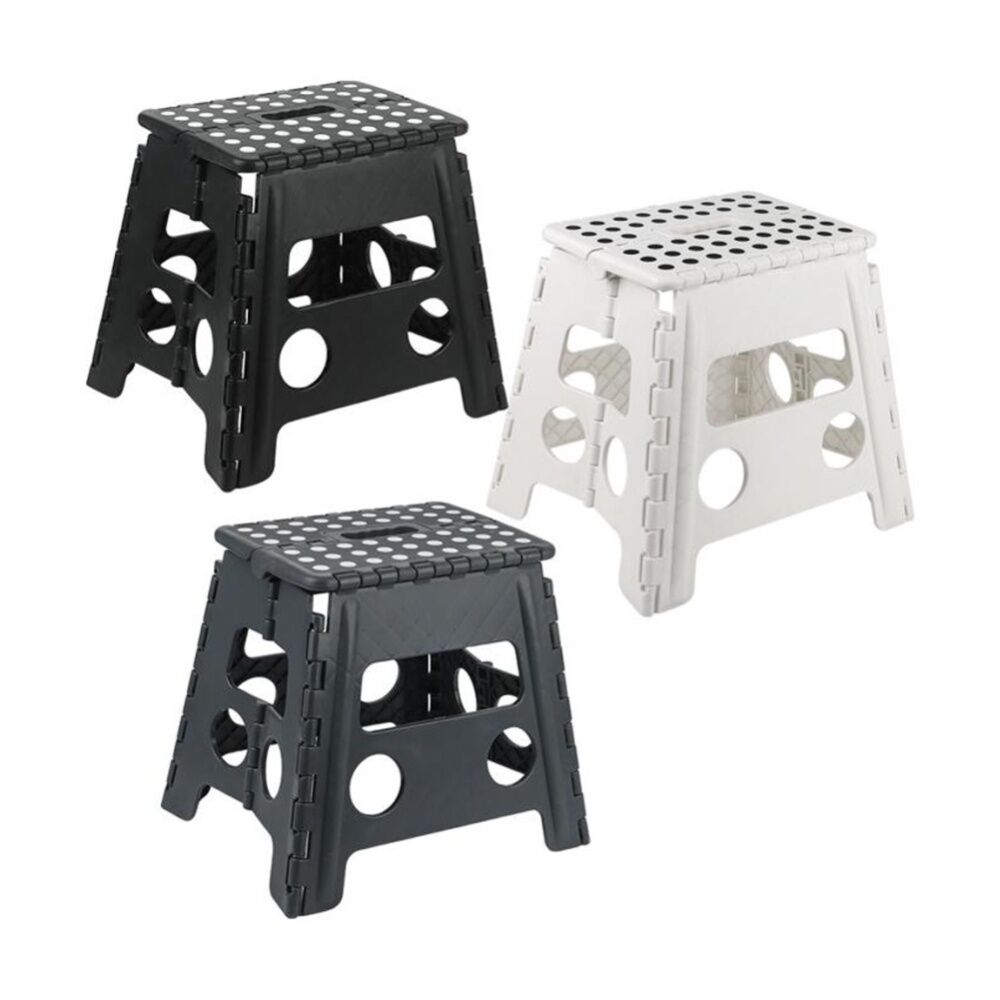 Braz Foldable Tall Step Stool Accessory 28x21x32cm Multi Colour Assorted