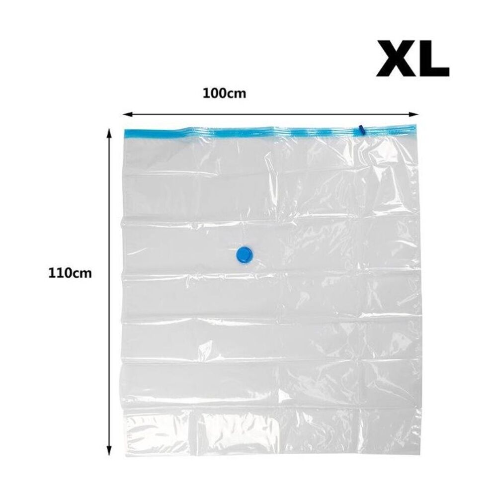 3x 2pc Braz Reusable Vacuum Sealed Clothes Storage Bags XL 110x100cm