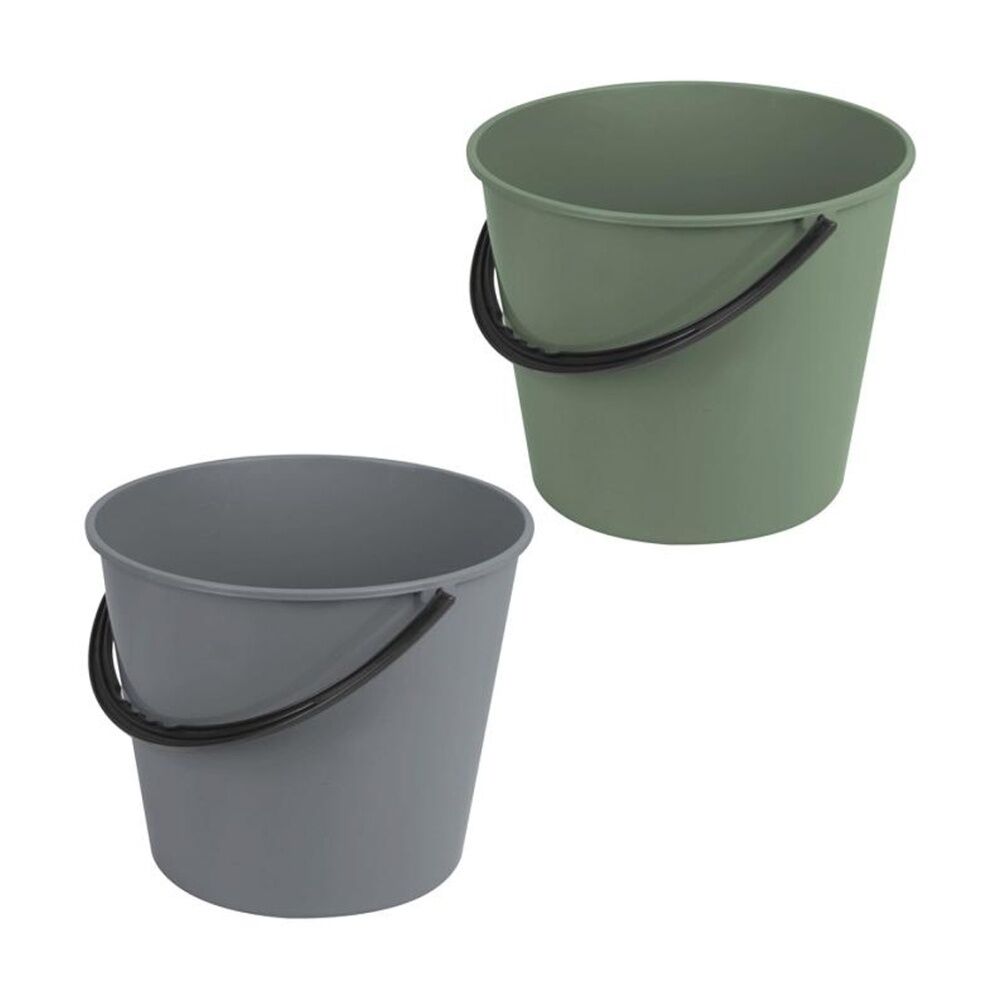 6PK Braz 9.3L Cleaninig Bucket W/ Handle 26x29x25cm Multi Colour Assorted