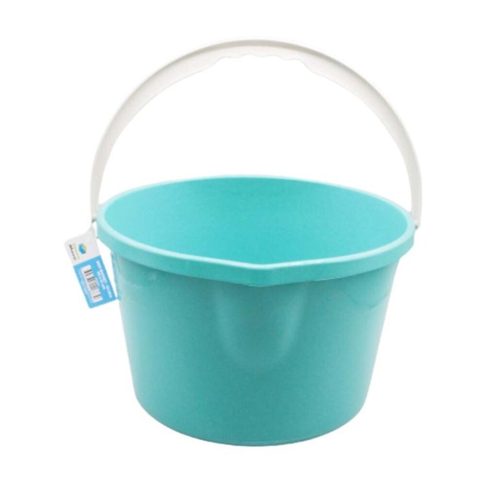 6PK Braz 13L Cleaning Mop Jumbo Bucket W/ Handle 36x21cm Multi Colour Assorted