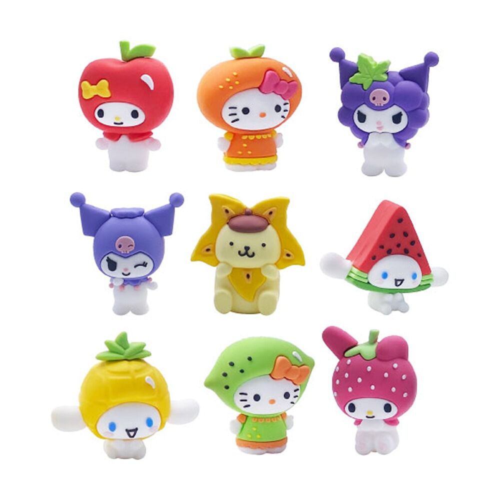 6PK Cool Things Hello Kitty Tutty Fruity Figure Blind Capsule Assorted