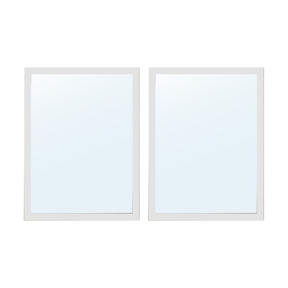 2PK Jemark Grace Door Hanging Mirror Home Decoration 55x75cm White