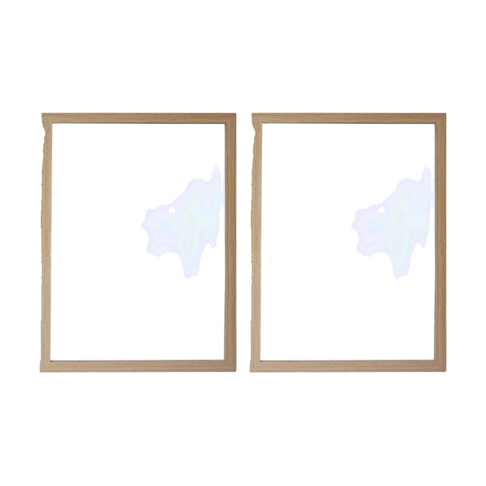 2PK Jemark Grace Door Hanging Mirror Home Decoration 55x75cm Natural